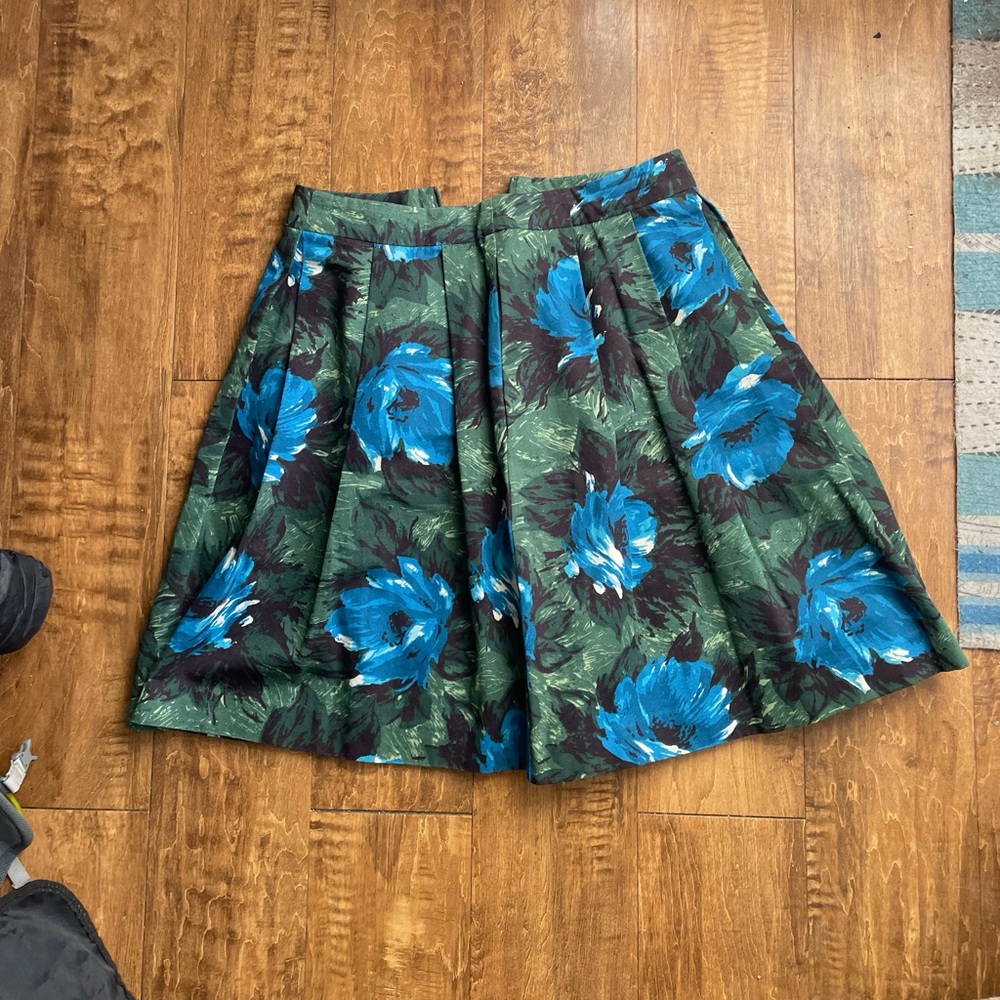 Pleated Skirt | Floral | Boden